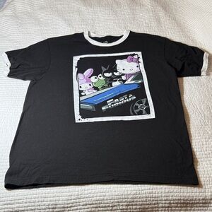 Universal studios Black Graphic T-Shirt with Cartoon Print size L